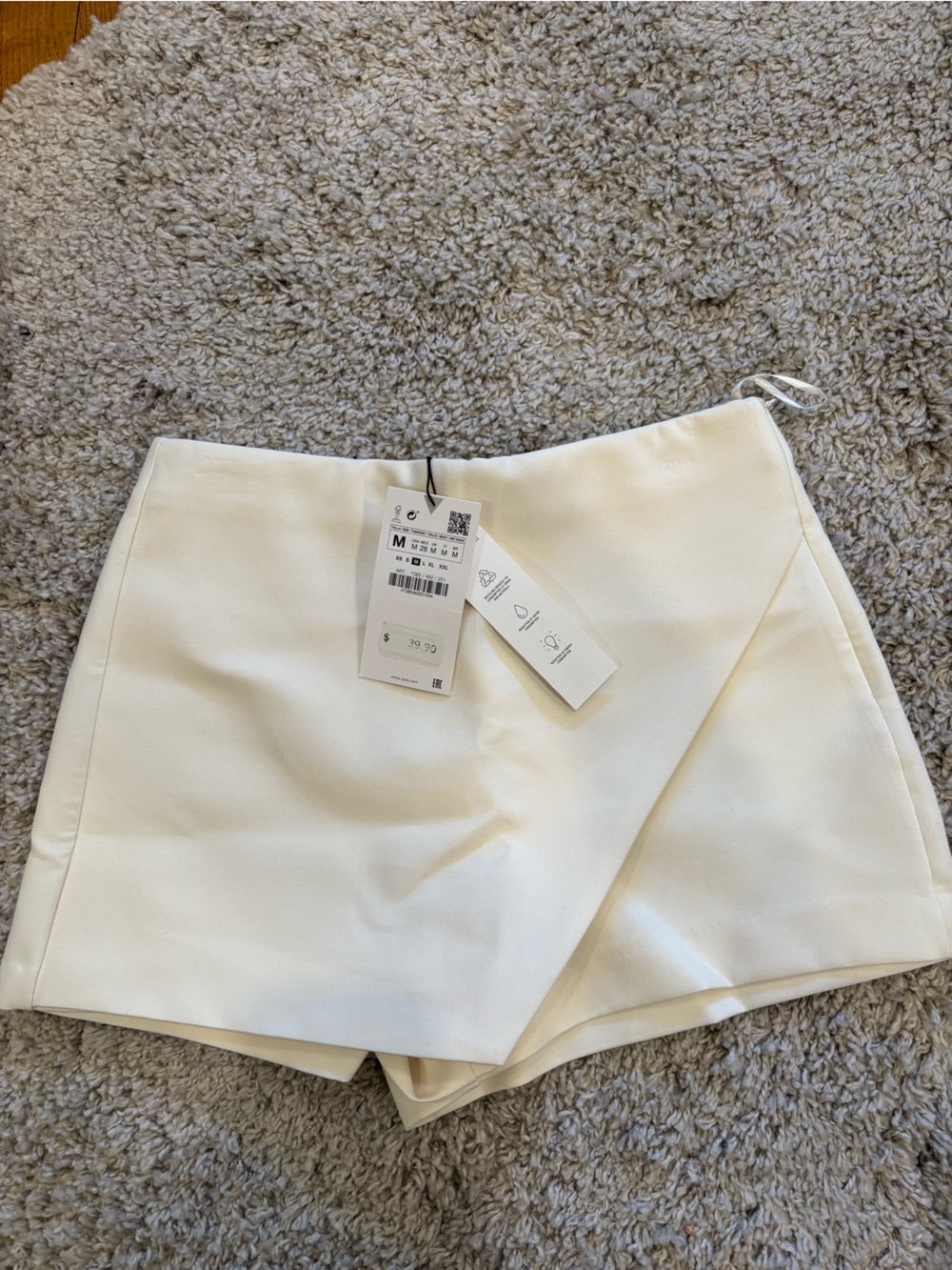 Zara Ivory Skort
